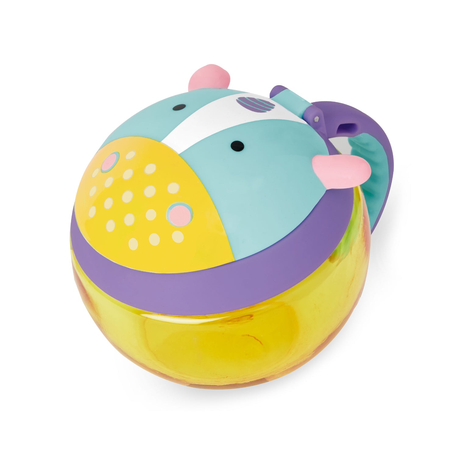 Recipiente de unicornio de SKIP*HOP, color pastel, parte superior con tapa